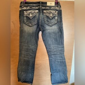 Miss Me Dark Blue Embellished Boot Cut Jeans